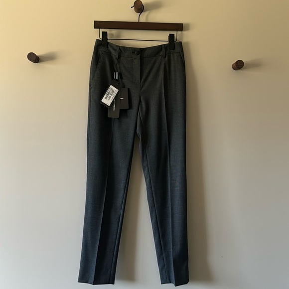 NWT D&G WOMENS WOOL & POLY BLEND PLEATED TROUSERS / DRESS PANTS SIZE 36 - Picture 1 of 6